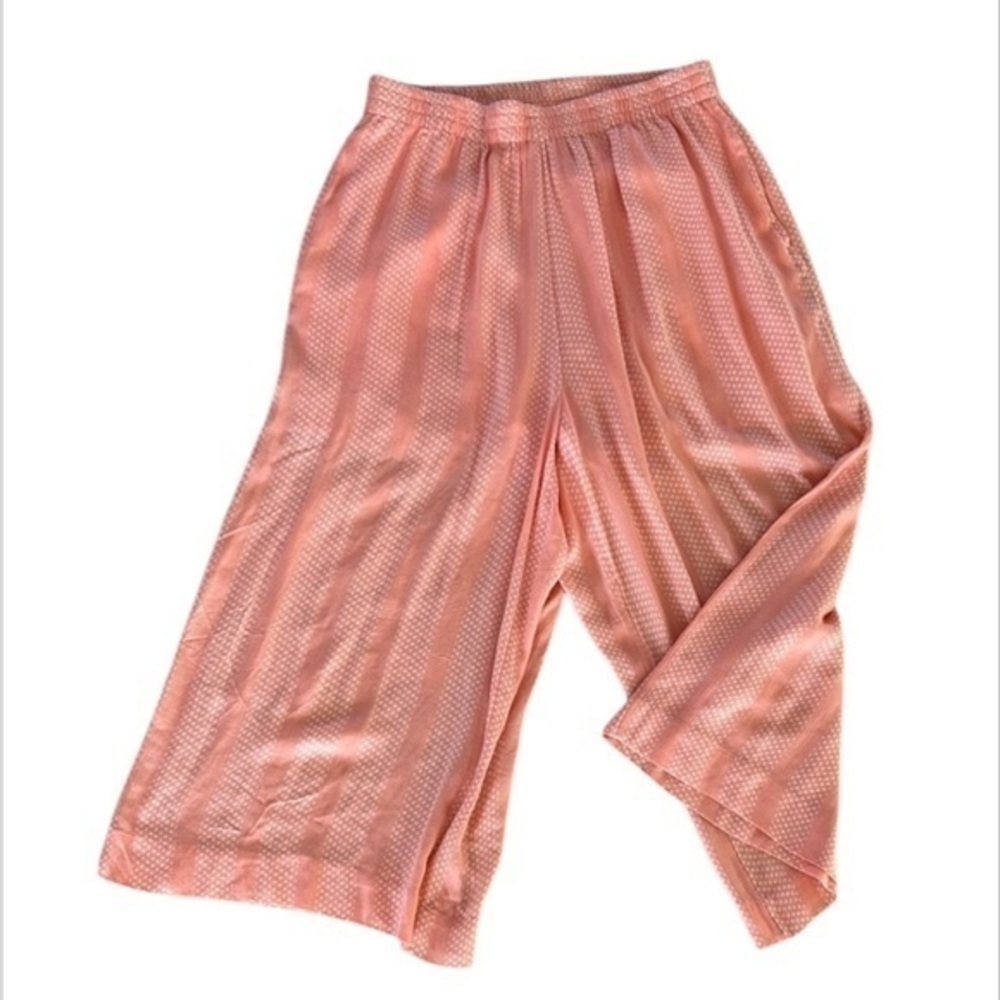 Anthropologie Maeve Peach Wide-Leg Pants size small